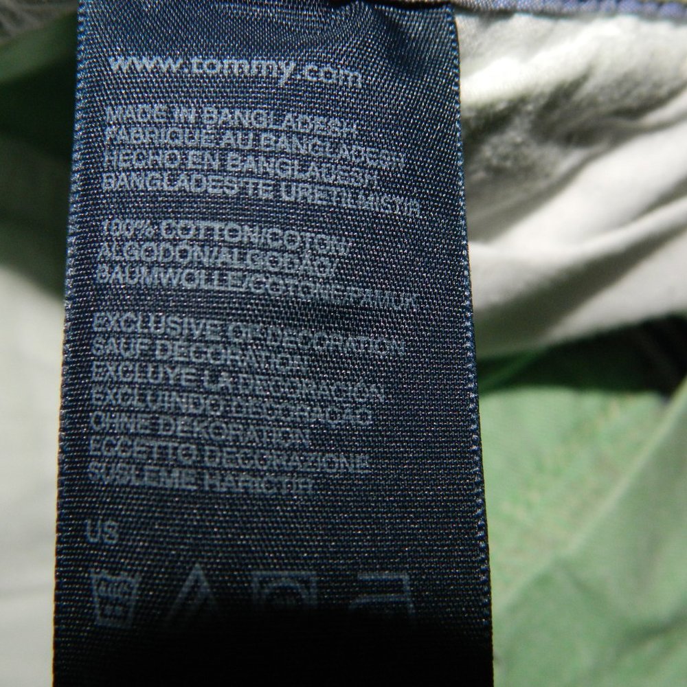 Tommy Hilfiger Green Chino Golf Shorts Flat Front Size 38 (G-19) - Picture 5 of 5